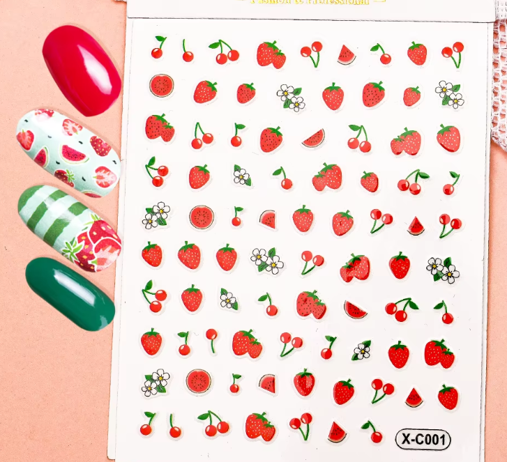 Fruit Stickers Strawberries XC001