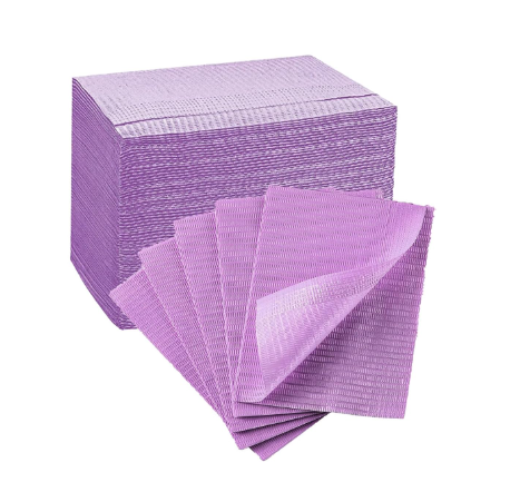 Disposable Desk Towels 125pk Purple