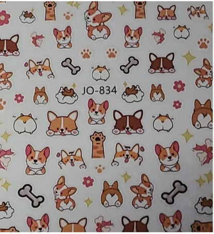 Animal Stickers Corgi Dog 834
