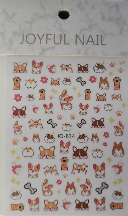Animal Stickers Corgi Dog 834