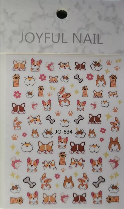 Animal Stickers Corgi Dog 834