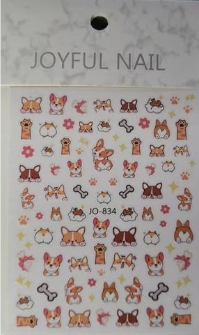 Animal Stickers Corgi Dog 834