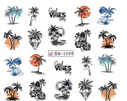 Water Decal Palm Trees BN-3209