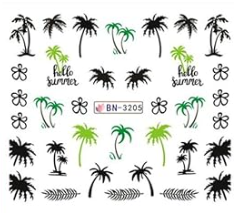 Water Decal Palm Trees BN-3205