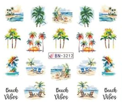 Water Decal Palm Trees BN-3212