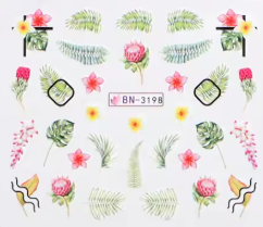 Water Decal Leaves BN-3198