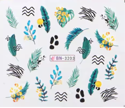 Water Decal Leaves BN-3203