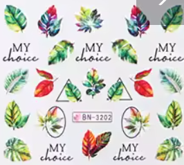 Water Decal Leaves BN-3202