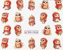 Water Decal Owls BN-2856