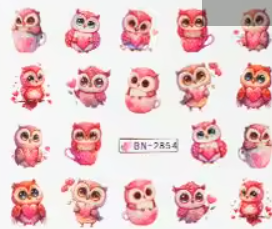 Water Decal Owls BN-2854