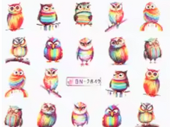 Water Decal Owls BN-2849
