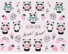 Water Decal Pandas BN-2618