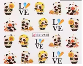 Water Decal Pandas BN-2628