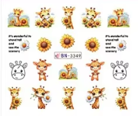 Water Decal Giraffes BN-3349