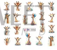 Water Decal Giraffes BN-3356