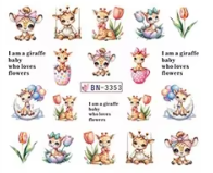 Water Decal Giraffes BN-3353