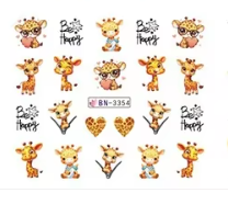 Water Decal Giraffes BN-3354