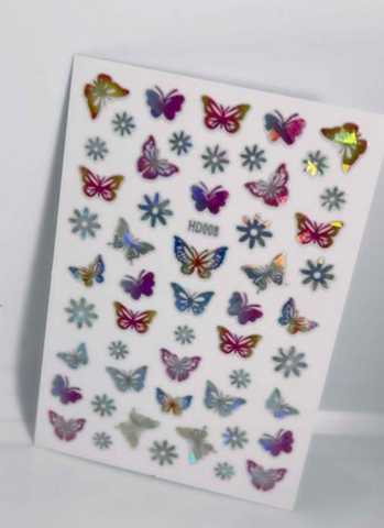 Autocollants fleurs F802