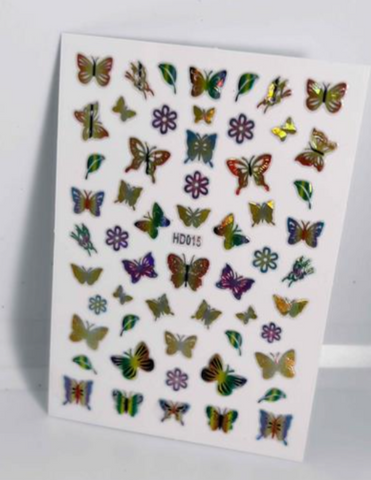 Autocollants fleurs F802