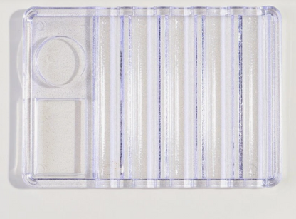 Clear Art Pallet w/ Brush Holder