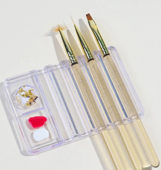 Clear Art Pallet w/ Brush Holder