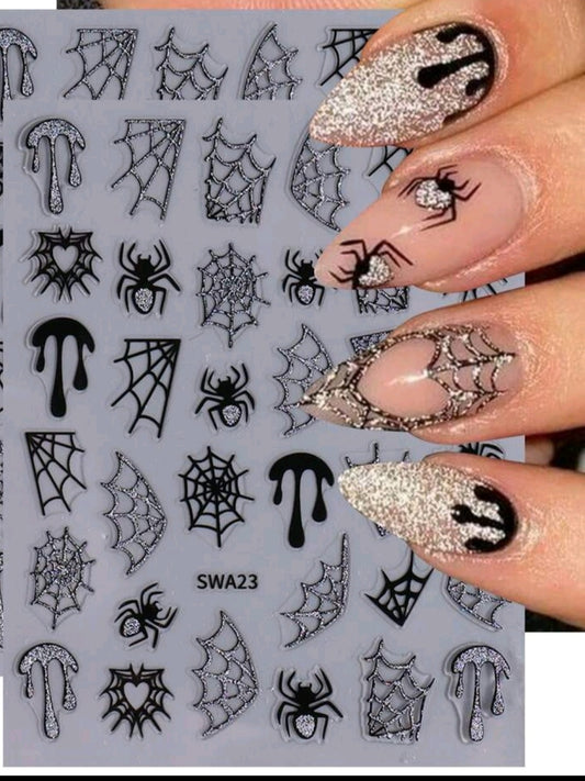 Spider Web Stickers SWA23