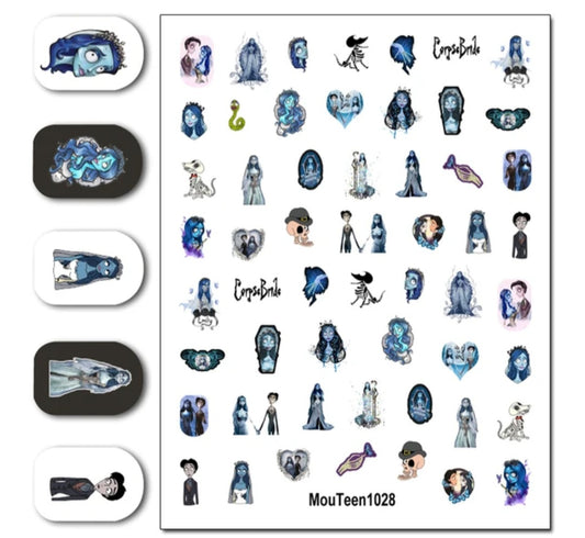 Halloween Corpse Bride Stickers MouTeen1028