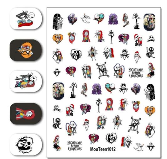 Halloween Nightmare Before Christmas Stickers MouTeen1012