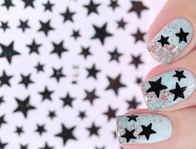 Star Stickers Black BLE