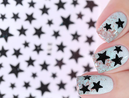 Star Stickers Black BLE