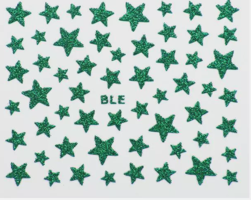 Star Stickers Green BLE