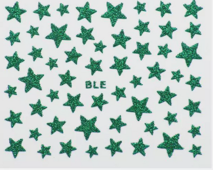 Star Stickers Green BLE