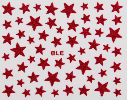 Star Stickers Red BLE