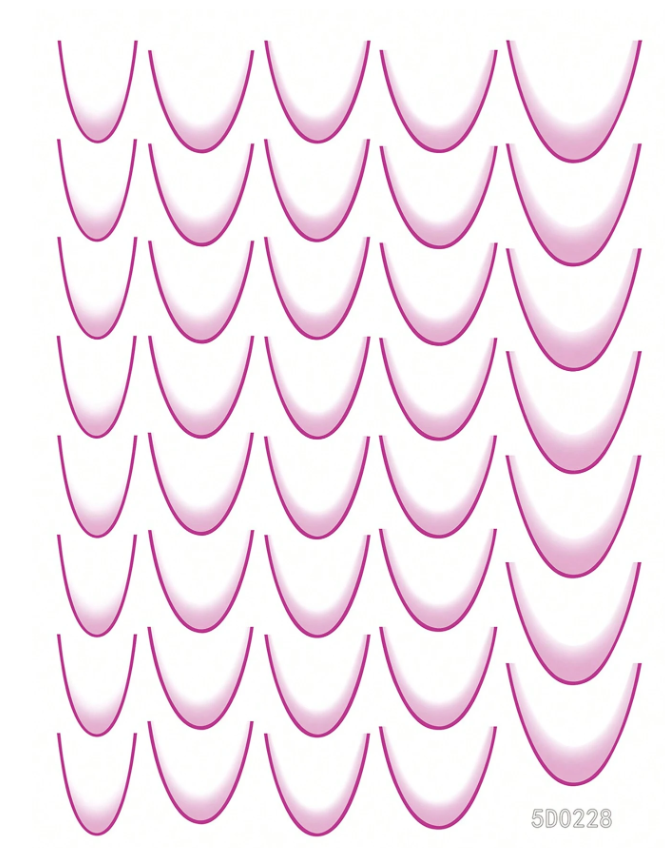 French Tip Stickers Gradient Purple 5D0228