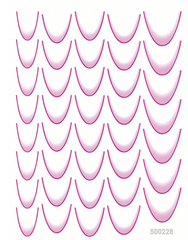 French Tip Stickers Gradient Purple 5D0228