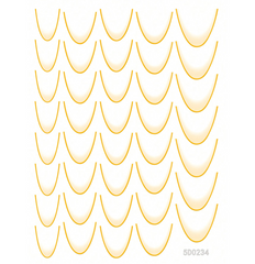 French Tip Stickers Gradient Yellow 5D0234