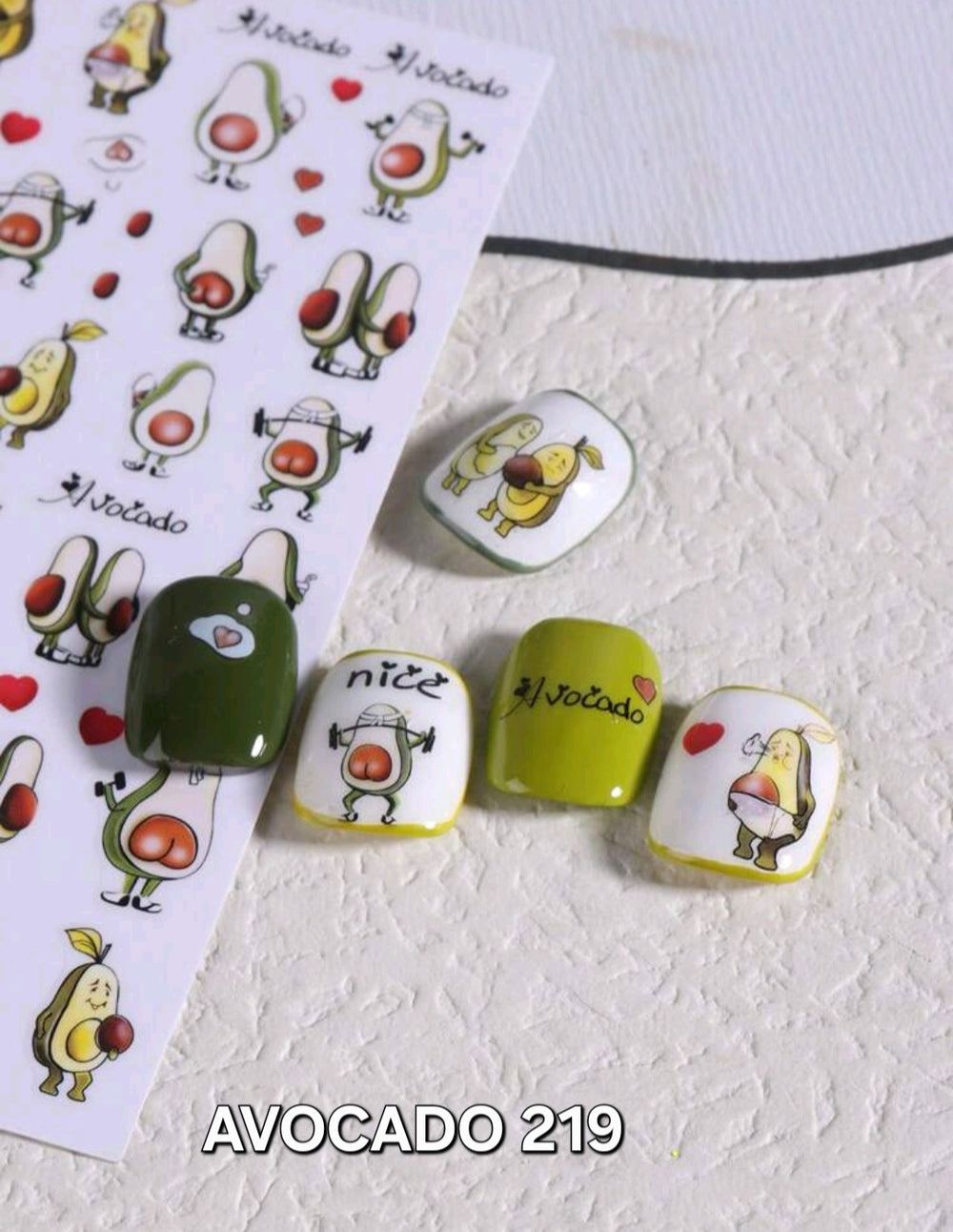 Food Stickers Avocado 219