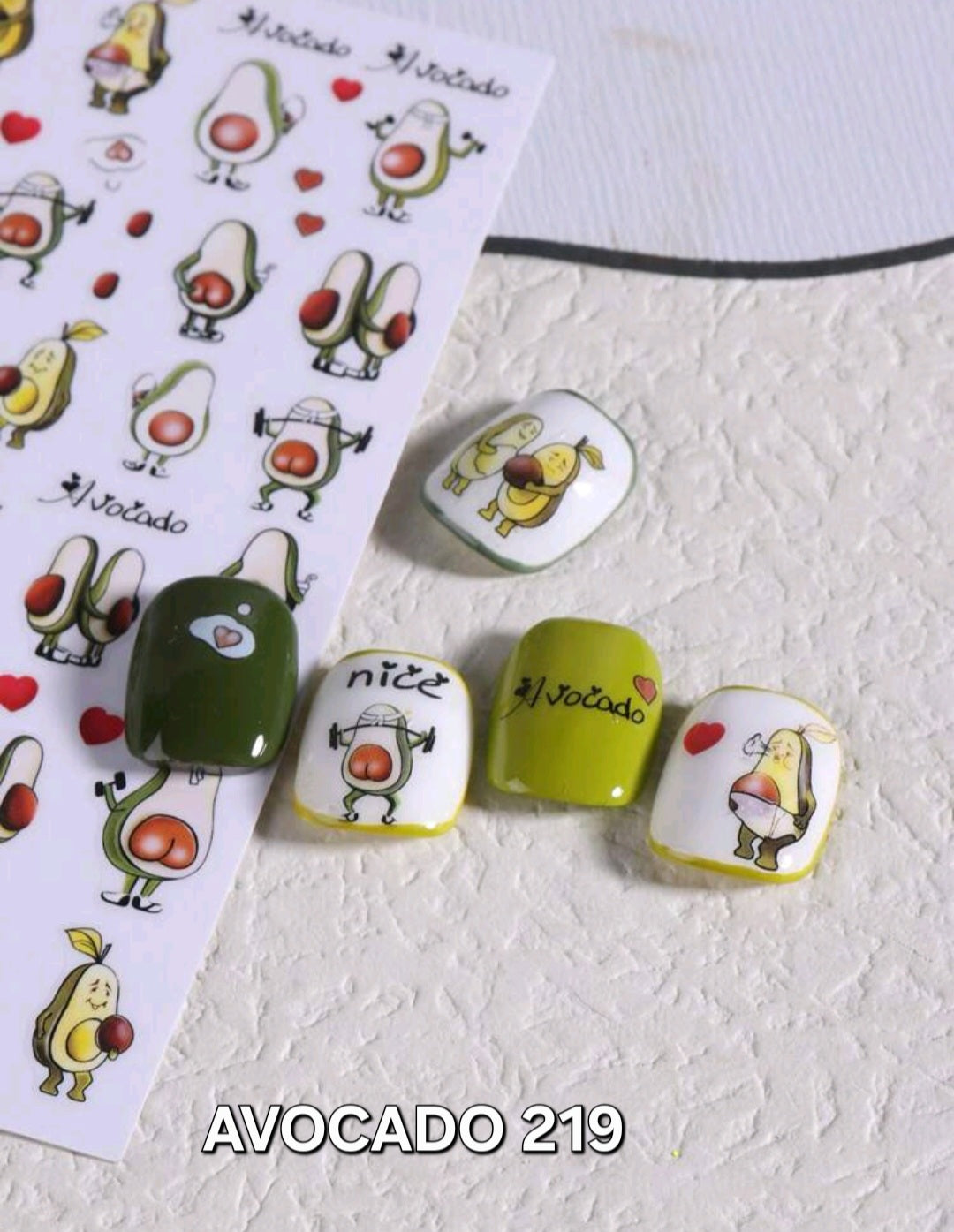 Food Stickers Avocado 219