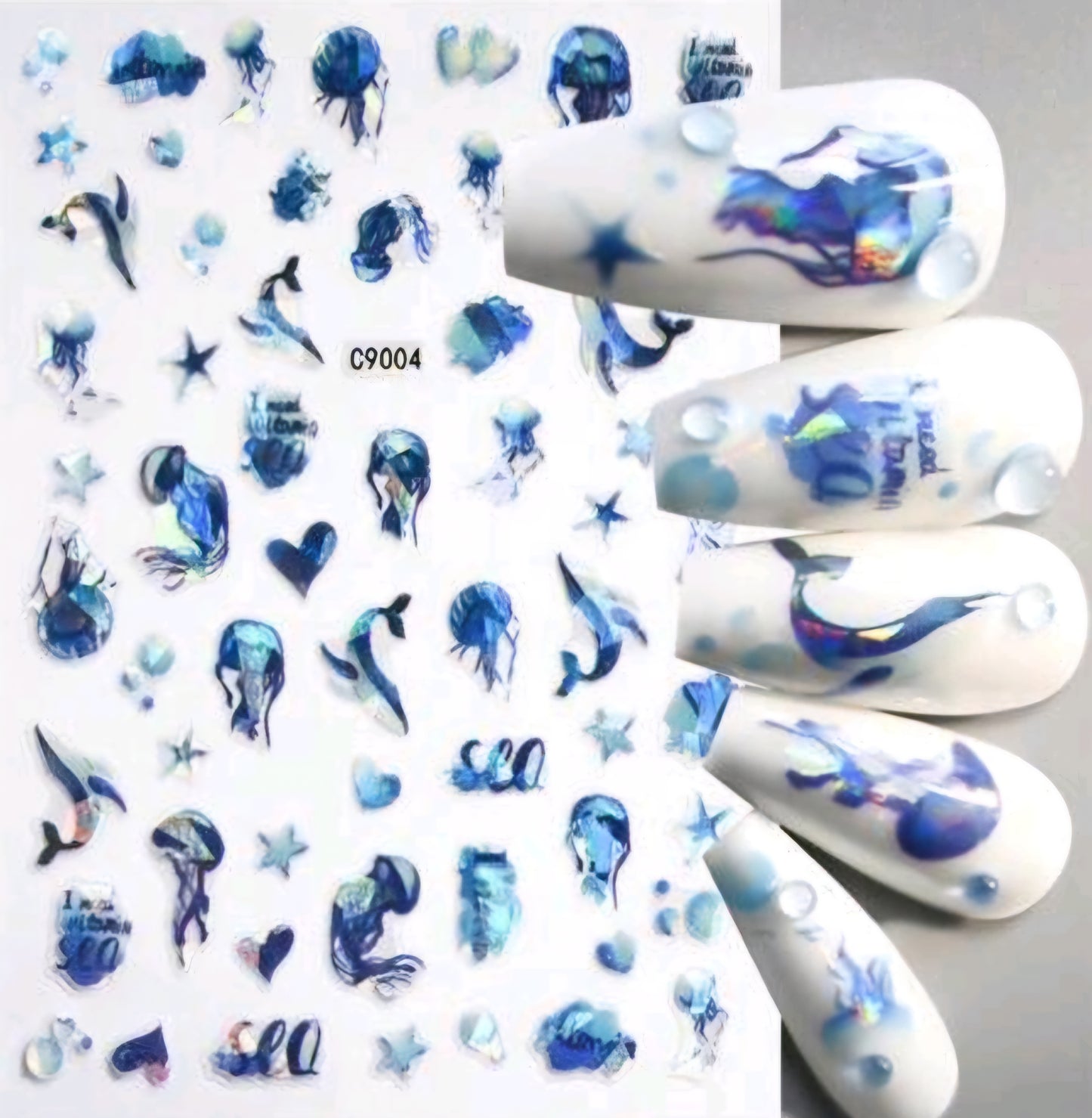 Ocean Stickers Whales/Jelly Fish C9004