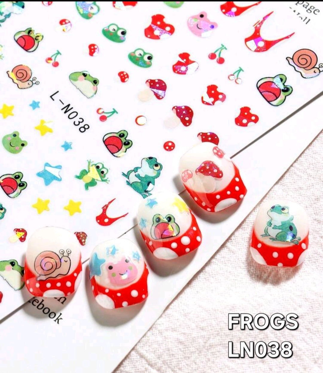 Animal Stickers Frogs LN038