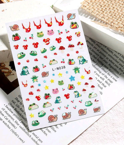 Animal Stickers Frogs LN038