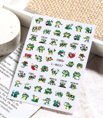 Animal Stickers Frogs LN037