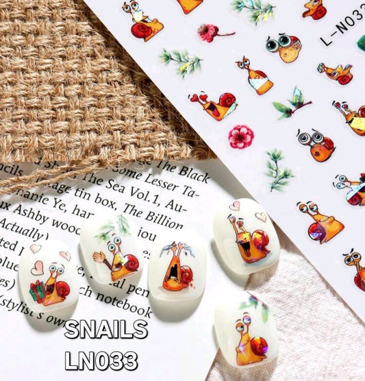 Animal Stickers Slugs LN033