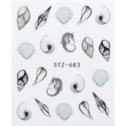 Sea Shells Water Decals STZ-683