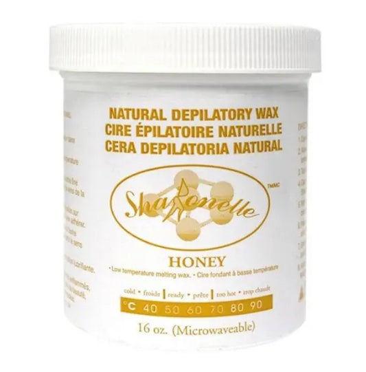 Sharonelle Natural Depilatory Wax Honey Microwaveable 16oz