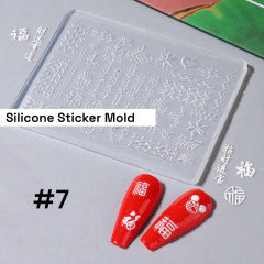 Silicone Sticker Mold (#7)