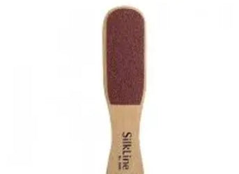 Silkline Mini Two-Sided Foot File With Oak Wood Handle