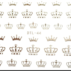 Silver Crowns DTL44 Stickers