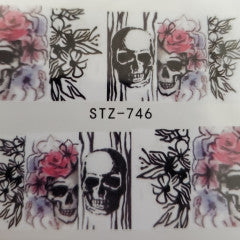 Skull Water Decal STZ 746