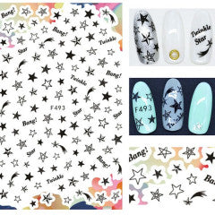 Star Stickers Black F493